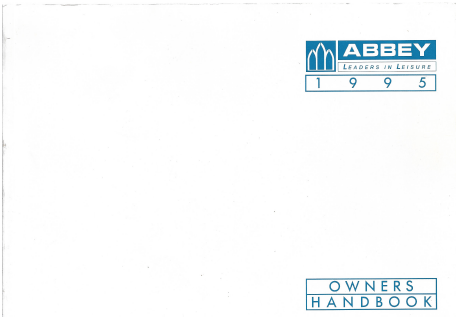1995 Abbey caravan handbook cover