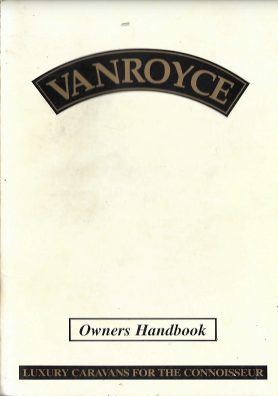 1995 Vanroyce Caravan Handbook cover