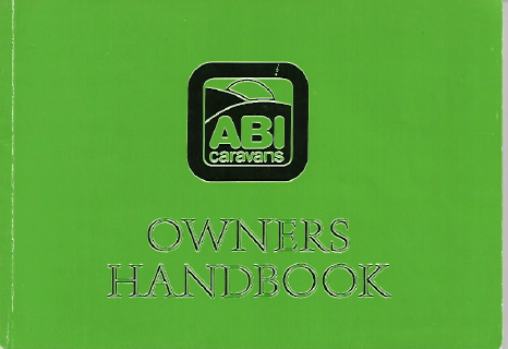 1989 ABI Caravan owners handbook cover