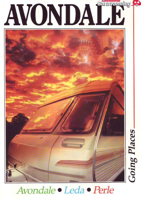 1990 Avondale caravan brochure