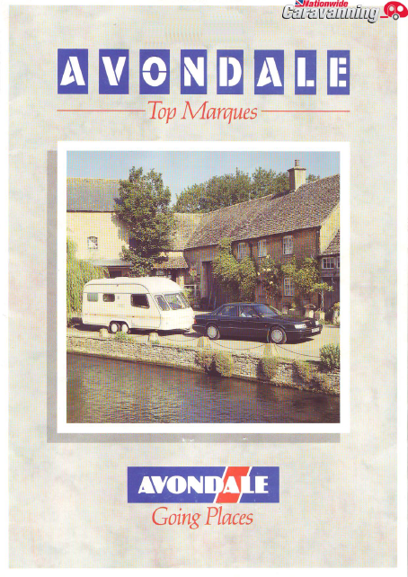 1991 Avondale caravan brochure