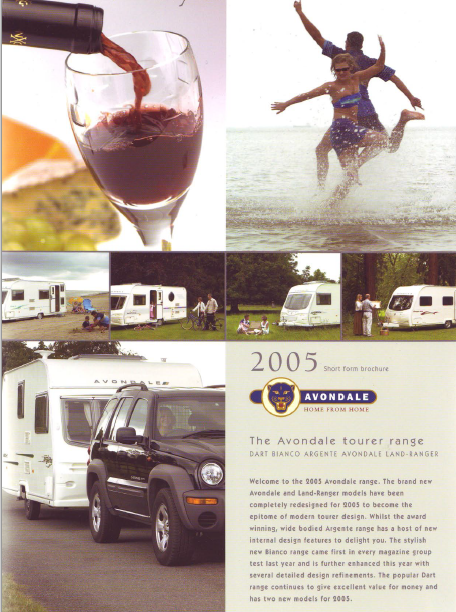 2005 Avondale caravan brochure