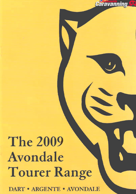 2009 Avondale caravan brochure