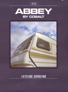 1986 Abbey caravan brochure